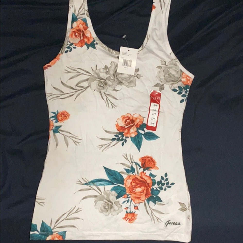 Guess flower tank top